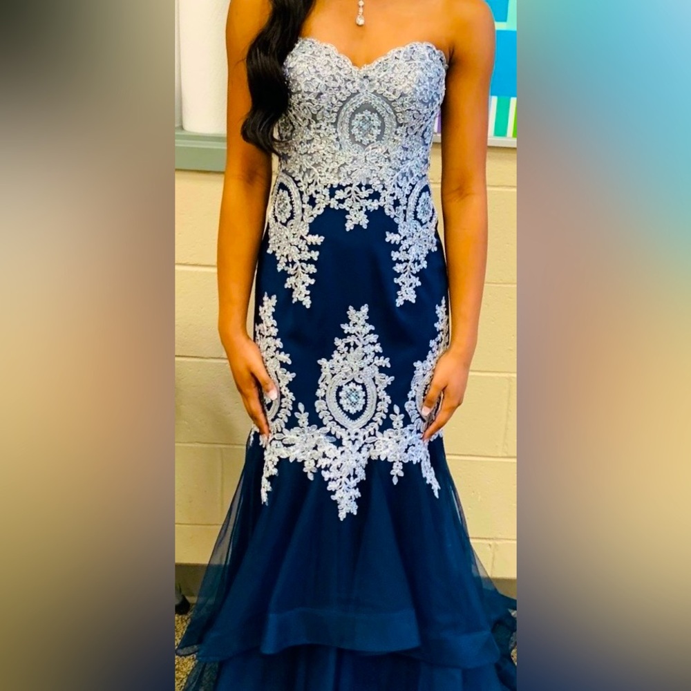 Navy Blue Formal Dress 2